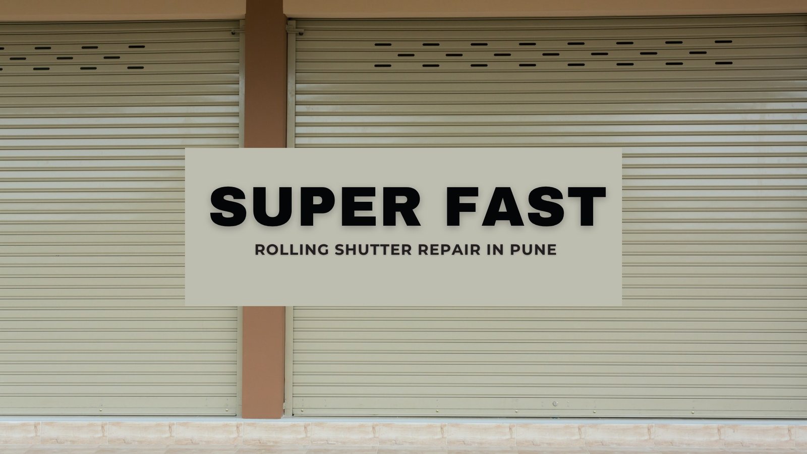 Rolling shutter, Superfast Rolling Shutter Services Pune